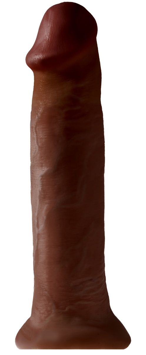 Коричневый фаллоимитатор-гигант на присоске 14  Cock - 36 см.-