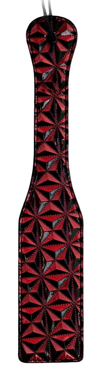 Красно-черная шлепалка Luxury Paddle - 31
