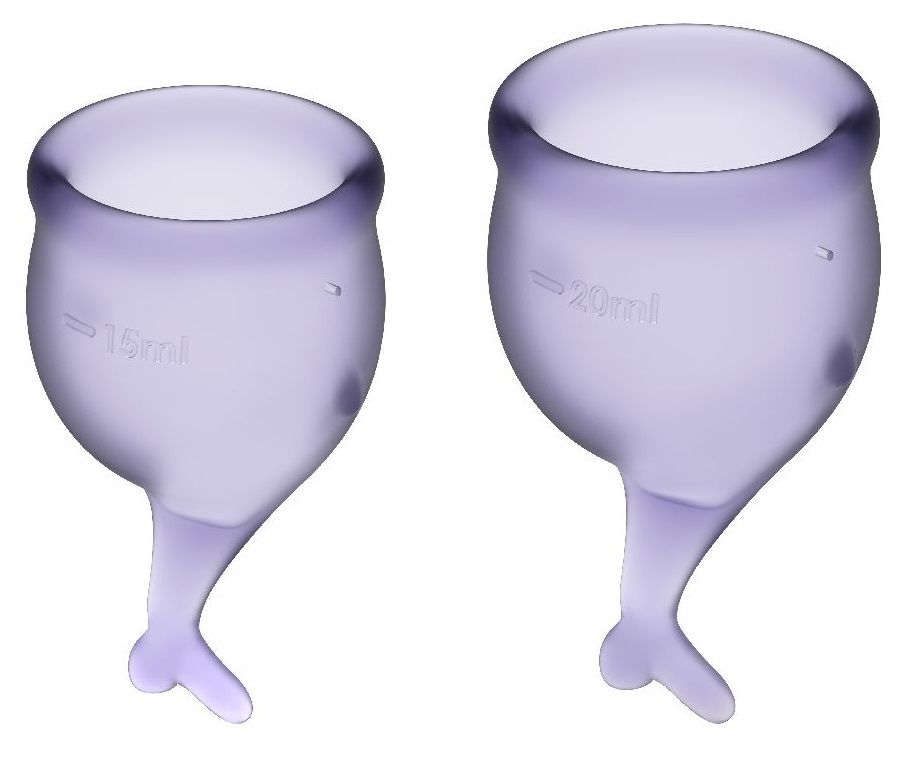 Набор фиолетовых менструальных чаш Feel secure Menstrual Cup-