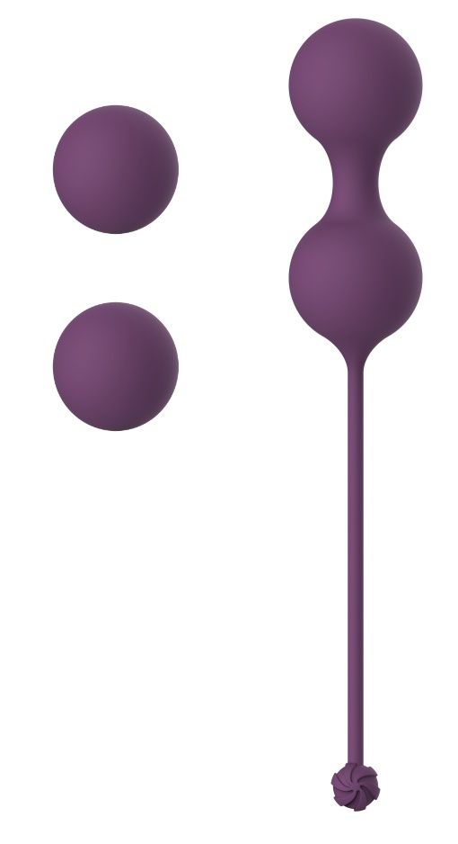 Набор фиолетовых вагинальных шариков Love Story Diva-