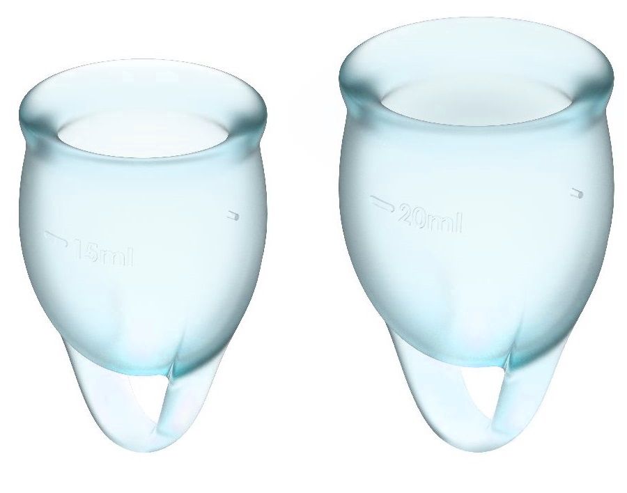 Набор голубых менструальных чаш Feel confident Menstrual Cup-