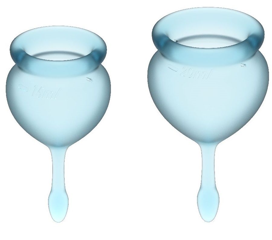 Набор голубых менструальных чаш Feel good Menstrual Cup-
