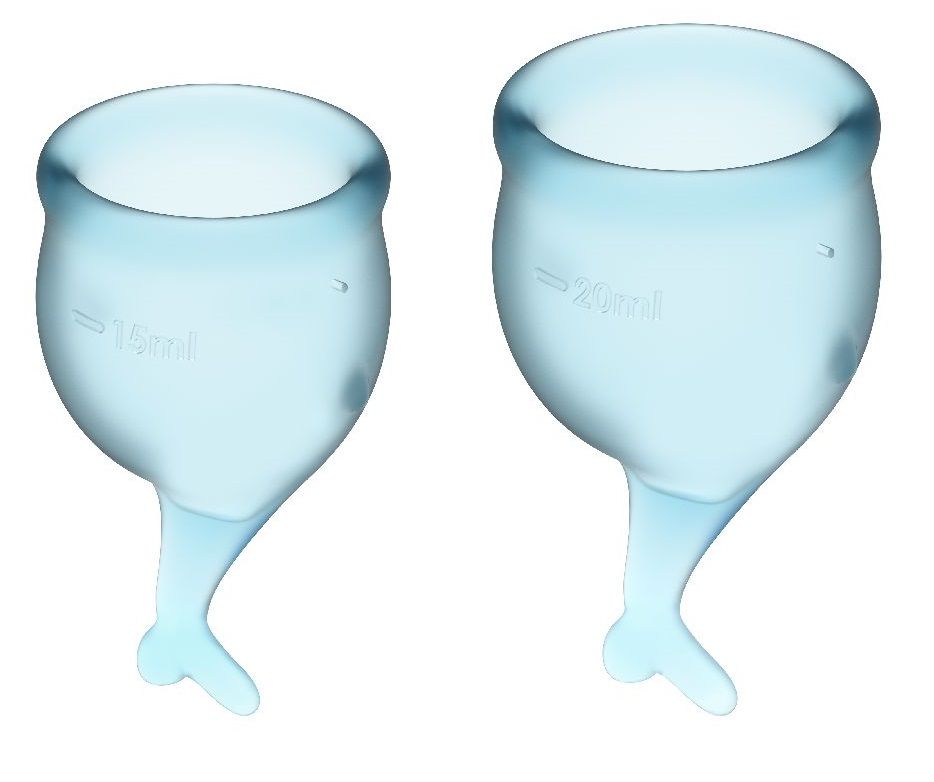 Набор голубых менструальных чаш Feel secure Menstrual Cup-