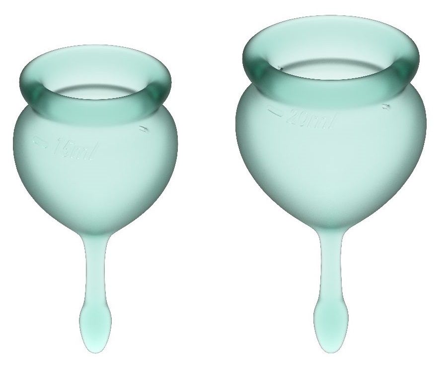 Набор темно-зеленых менструальных чаш Feel good Menstrual Cup-