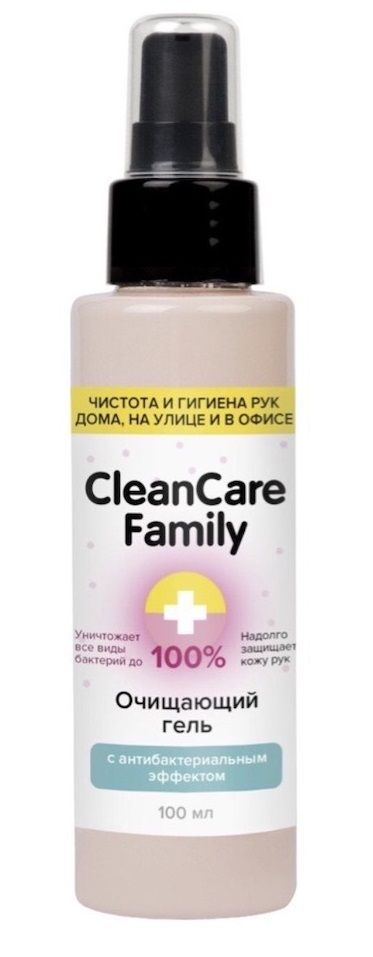 Очищающий гель с антибактериальным эффектом CleanCare Family - 100 мл.-
