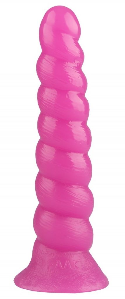 Розовая винтообразная анальная втулка - 26 см.-