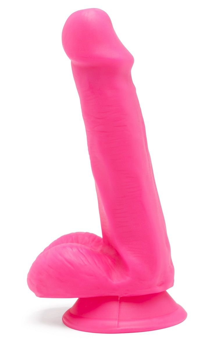 Розовый фаллоимитатор Happy Dicks Dildo 6 inch Balls - 15