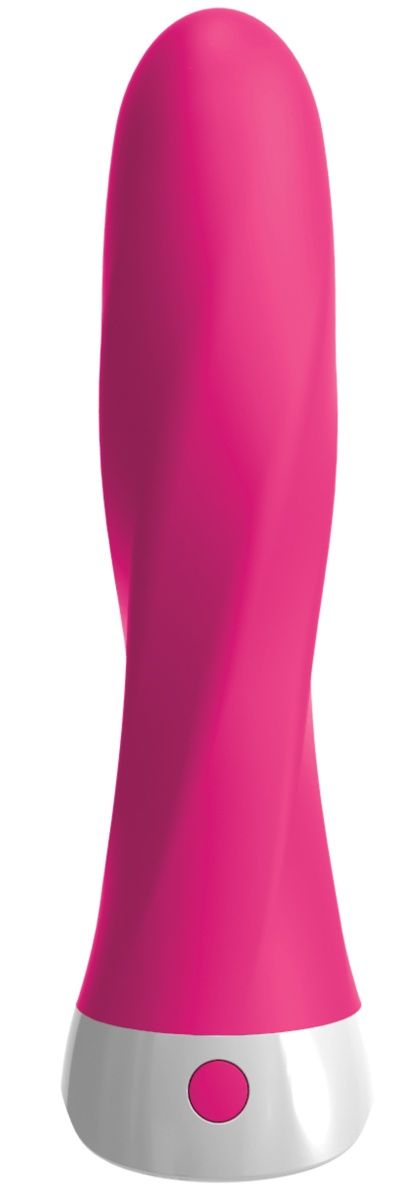 Розовый вибромассажер со сменной присоской Wall Banger Deluxe - 19 см.