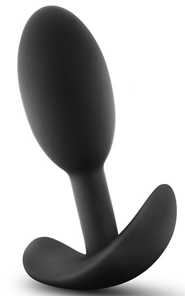 Черная анальная пробка Wearable Vibra Slim Plug Small - 8
