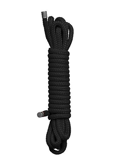 Черная веревка для бандажа Kinbaku - 10 м.