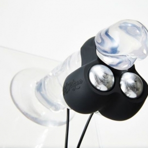 Черный инновационный мужской вибростимулятор JETT