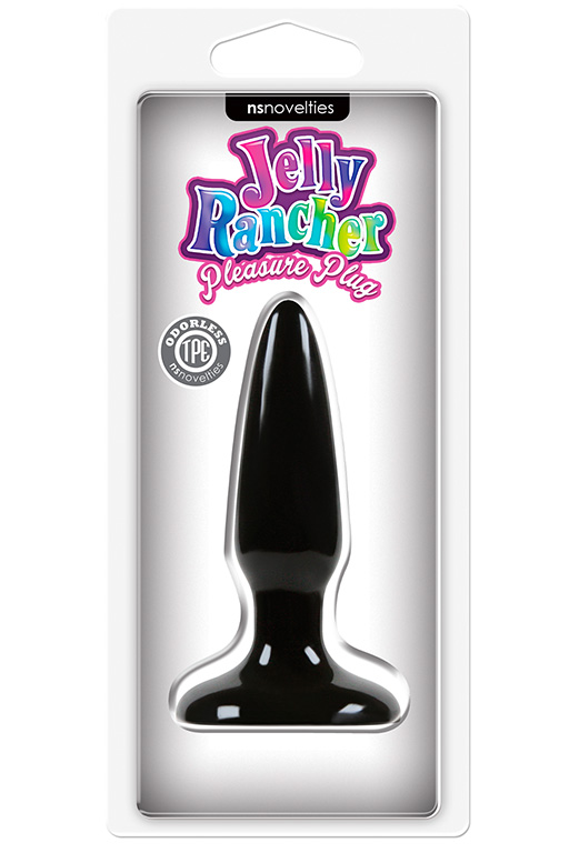 Чёрная анальная мини-пробка Jelly Rancher Pleasure Plug Mini - 8