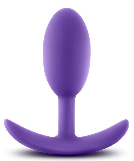 Фиолетовая анальная пробка Wearable Vibra Slim Plug Medium - 10