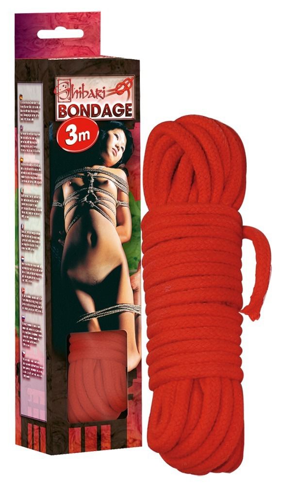 Красная веревка для бандажа - 3 м.