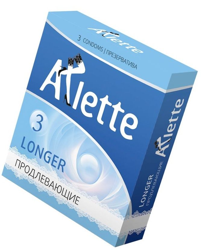 Презервативы Arlette Longer с продлевающим эффектом - 3 шт.