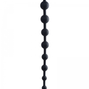 Черные анальные бусы Cephei - 33