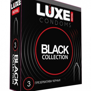 Черные презервативы LUXE Royal Black Collection - 3 шт.