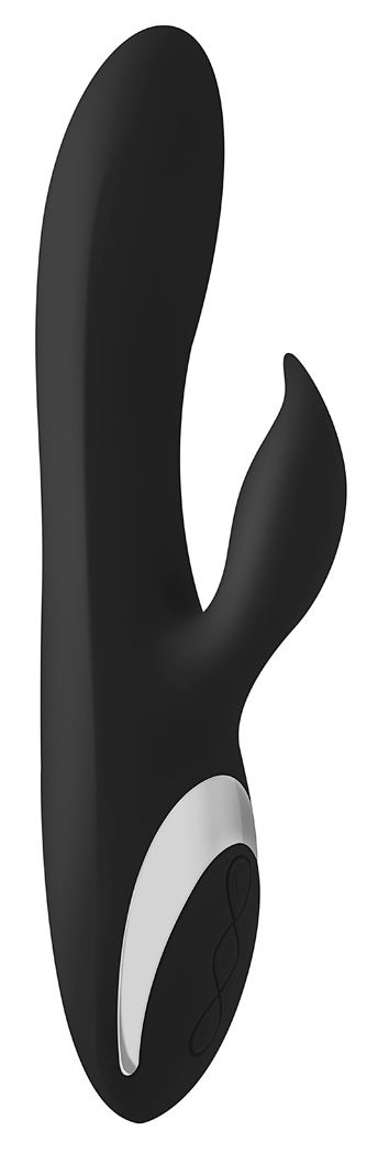 Черный вибромассажер-кролик Vibes N 2 - 22