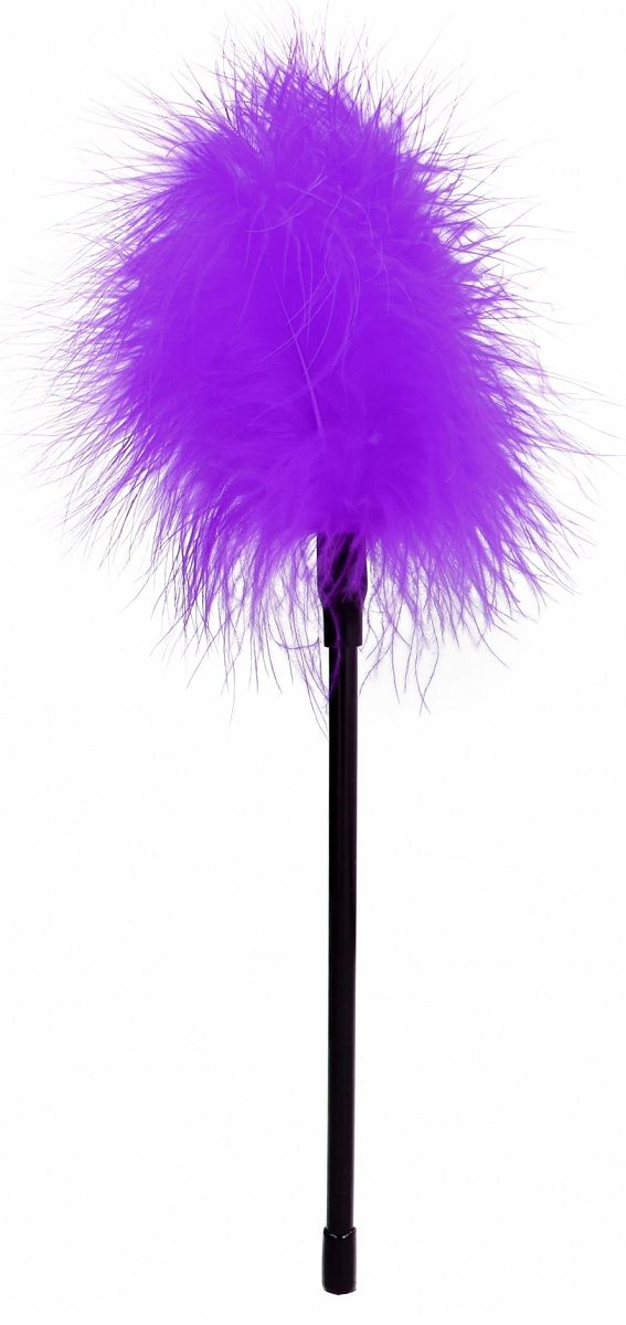Фиолетовая пуховка Feather - 27 см.
