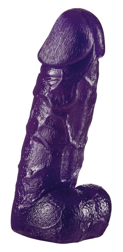 Фиолетовый фаллоимитатор Big Dong - 19 см.
