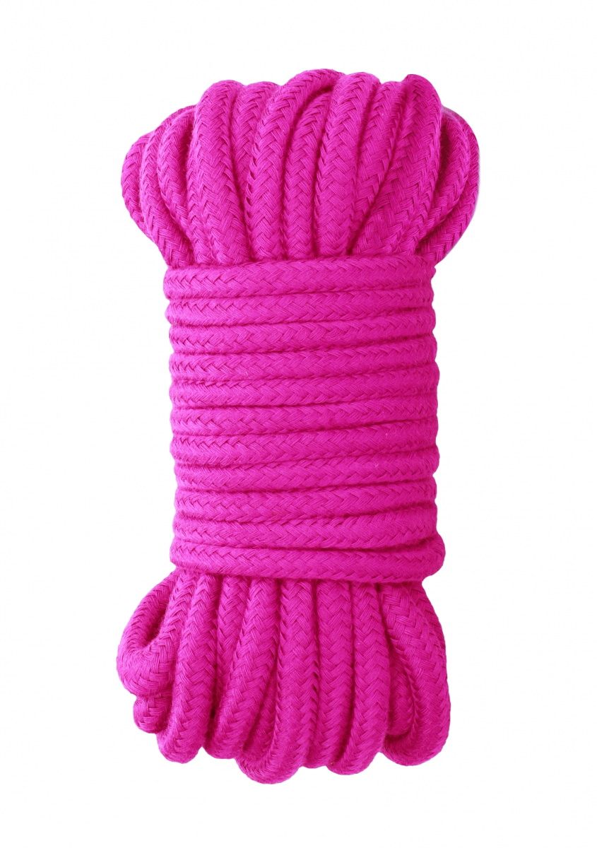 Розовая веревка для бондажа Japanese Rope - 10 м.