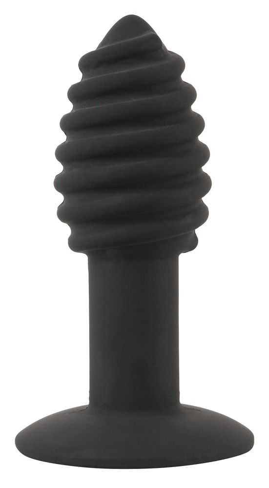 Черная анальная вибропробка Twist Butt Plug - 10
