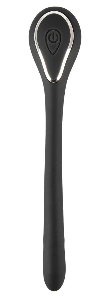 Черный гибкий уретральный стимулятор с вибрацией Vibrating Bendable Dilator - 13