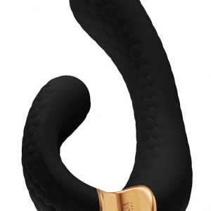 Черный гибкий вибростимулятор MIYO с двумя моторами - 18