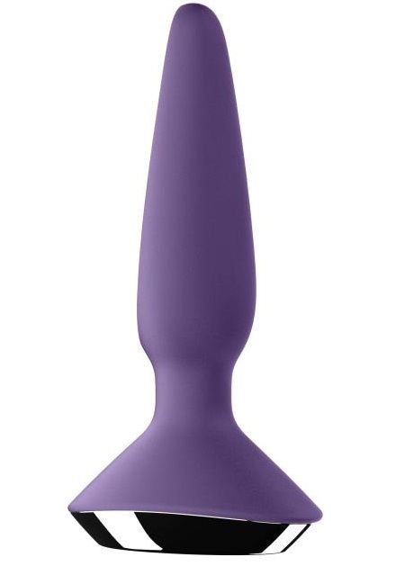 Фиолетовая анальная пробка с вибрацией Satisfyer Plug-ilicious 1 - 13