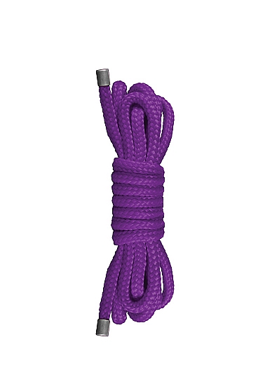 Фиолетовая нейлоновая веревка для бондажа Japanese Mini - 1