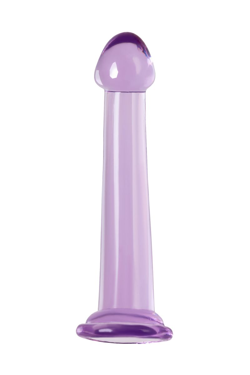 Фиолетовый фаллоимитатор Jelly Dildo S - 15