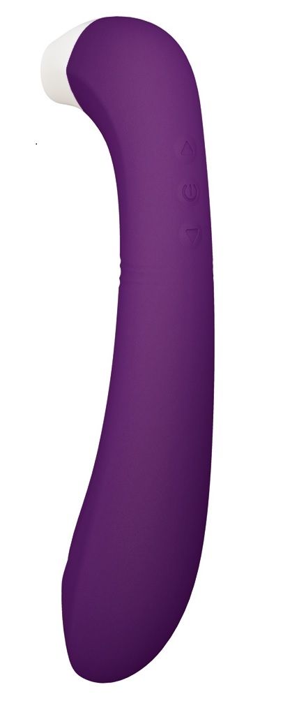 Фиолетовый клиторальный стимулятор Snello с функцией вибратора - 19