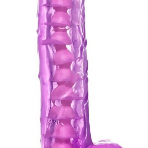 Фиолетовый реалистичный фаллоимитатор Celiam - 20