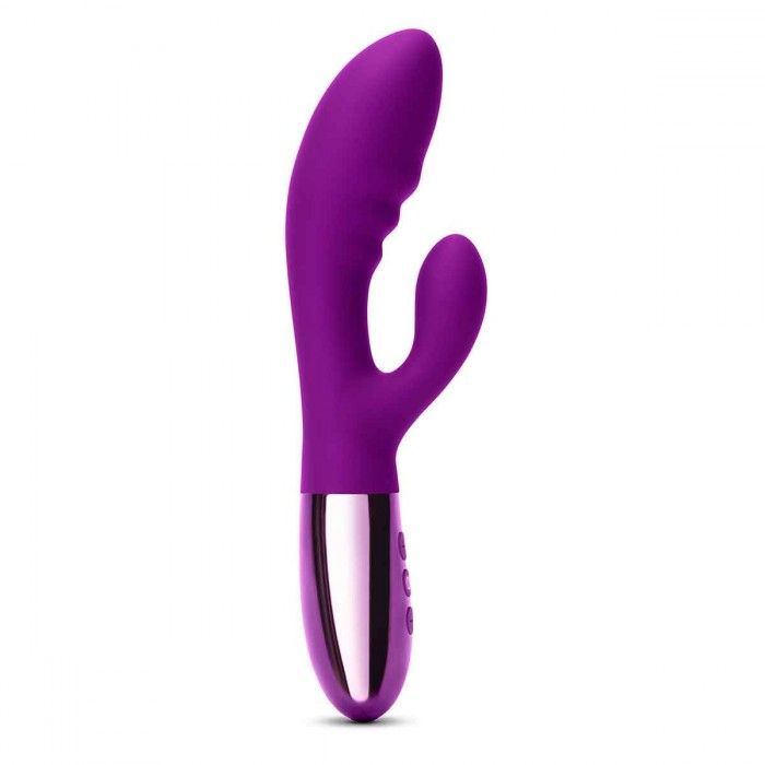 Фиолетовый вибромассажер-кролик Blend - 20