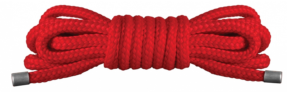 Красная нейлоновая верёвка для бандажа Japanese Mini - 1