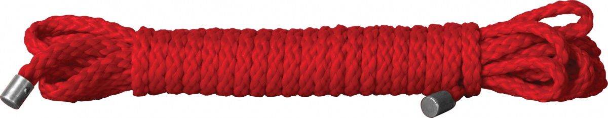 Красная веревка для бандажа Kinbaku - 10 м.