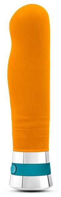 Оранжевый вибромассажер LUCENT - 17