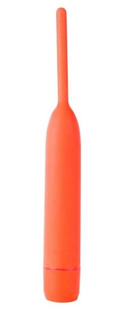 Оранжевый вибромассажер из силикона Delight - 18
