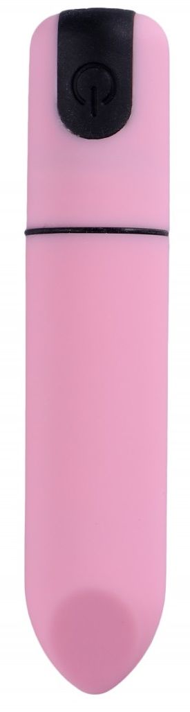 Розовая гладкая коническая вибропуля - 8