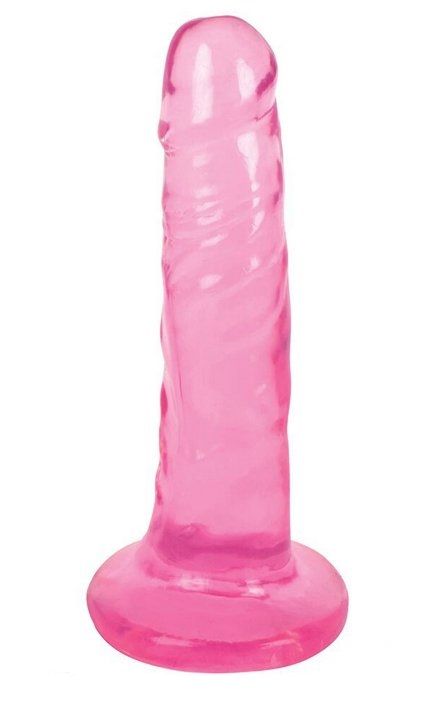 Розовый фаллоимитатор Slim Stick Dildo - 15