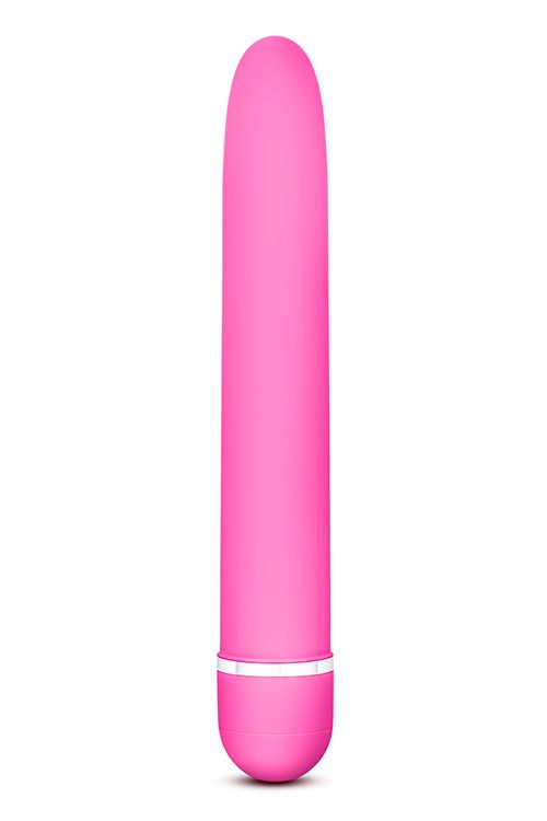 Розовый классический вибратор Luxuriate - 17