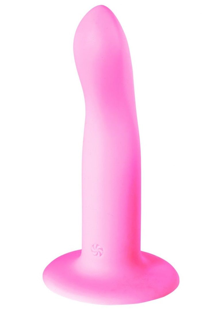 Розовый нереалистичный дилдо Stray - 16