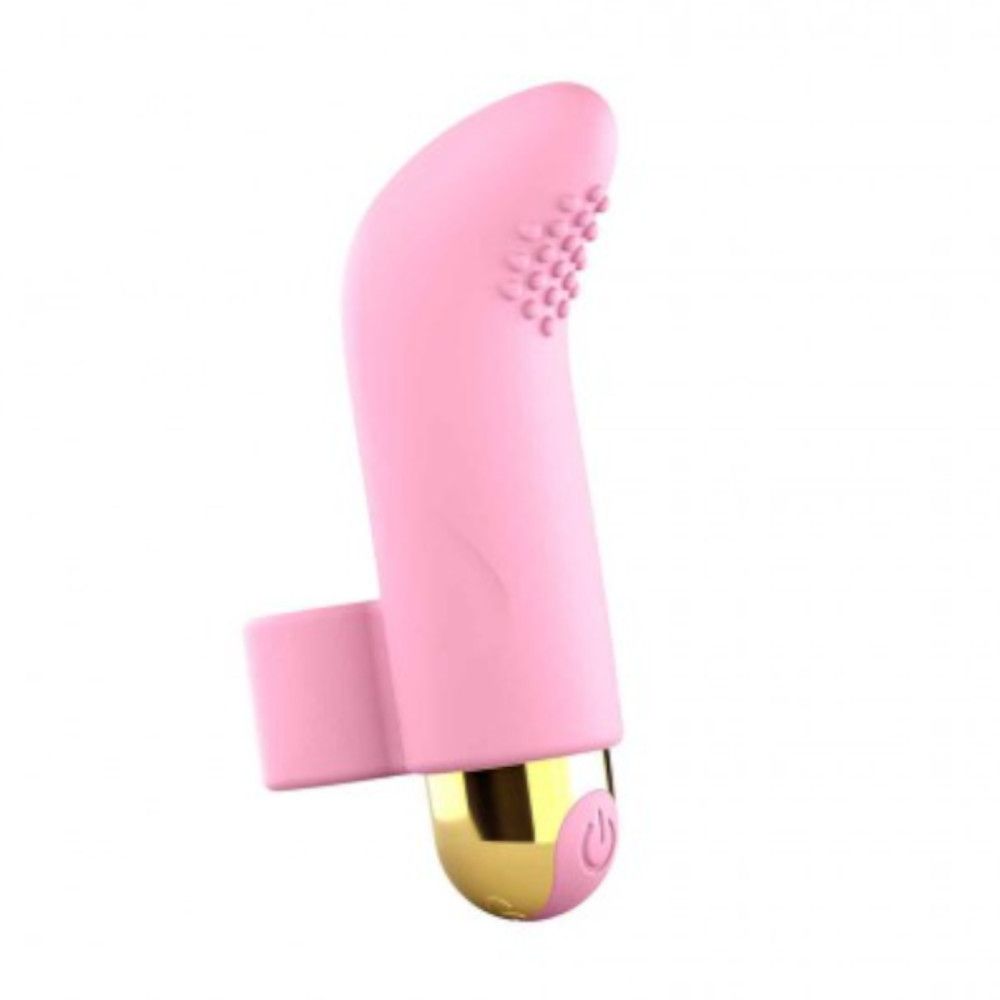 Розовый вибратор на палец Touch Me - 8