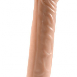 Телесная насадка-удлинитель Extension sleeve с подхватом - 17 см.
