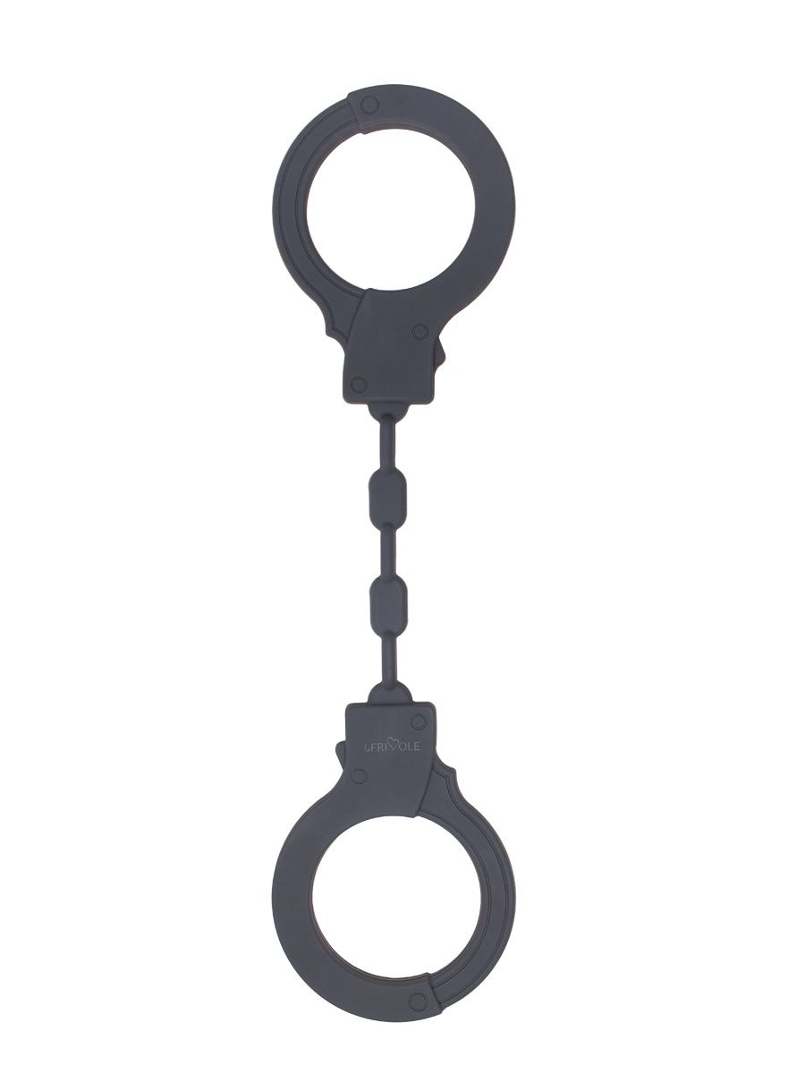 Темно-серые силиконовые наручники
