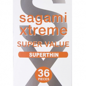 Ультратонкие презервативы Sagami Xtreme Superthin - 36 шт.