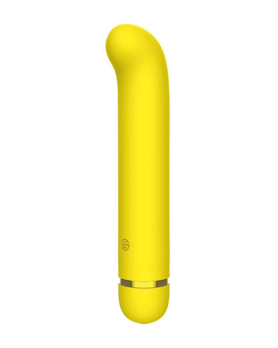 Желтый перезаряжаемый вибратор Flamie - 18