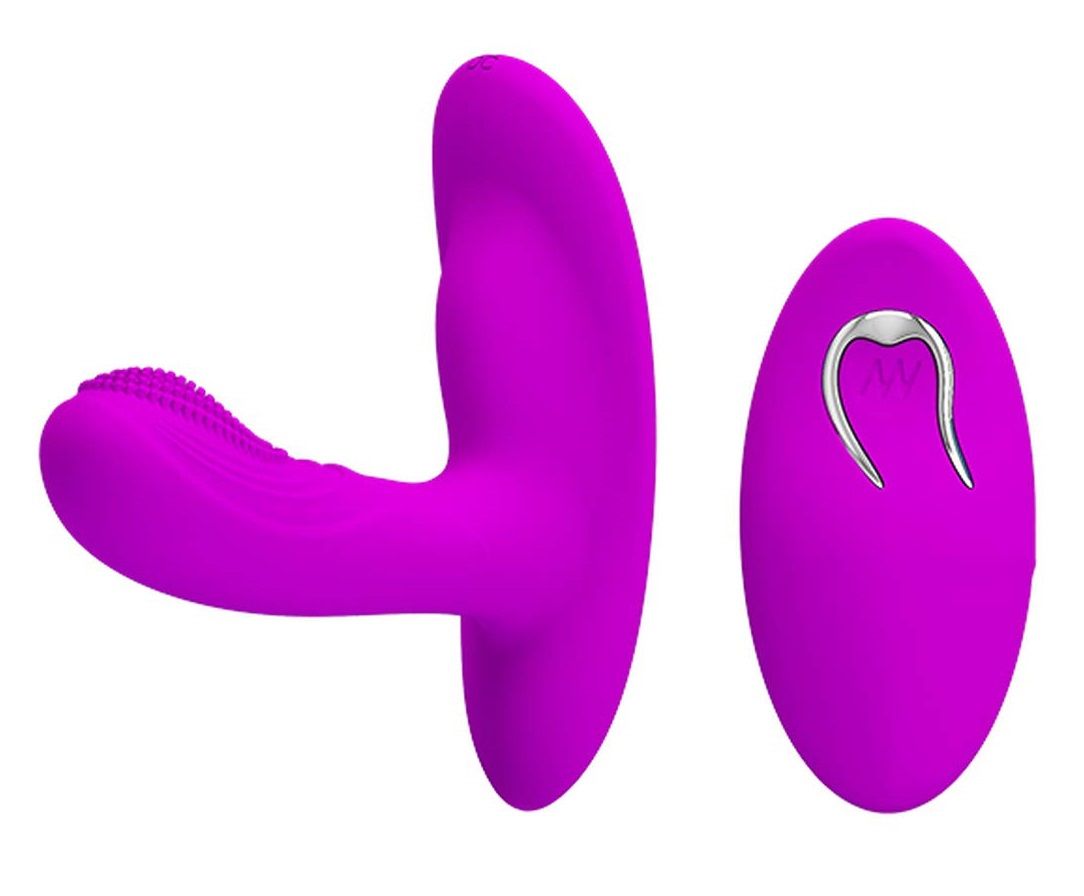 107952 Лиловый вибромассажёр с движущимися шариками Magic Finger