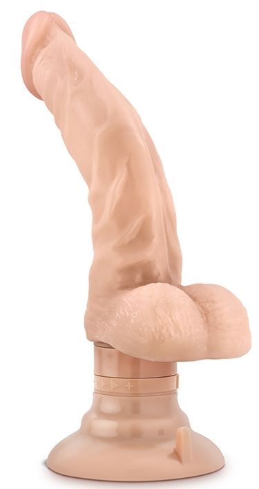 146118 Телесный мультискоростной реалистичный вибратор The Boss Man - 26,7 см.