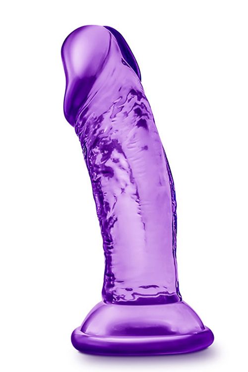 168248 Фиолетовый фаллоимитатор на присоске SWEET N SMALL 4INCH DILDO - 11,4 см.